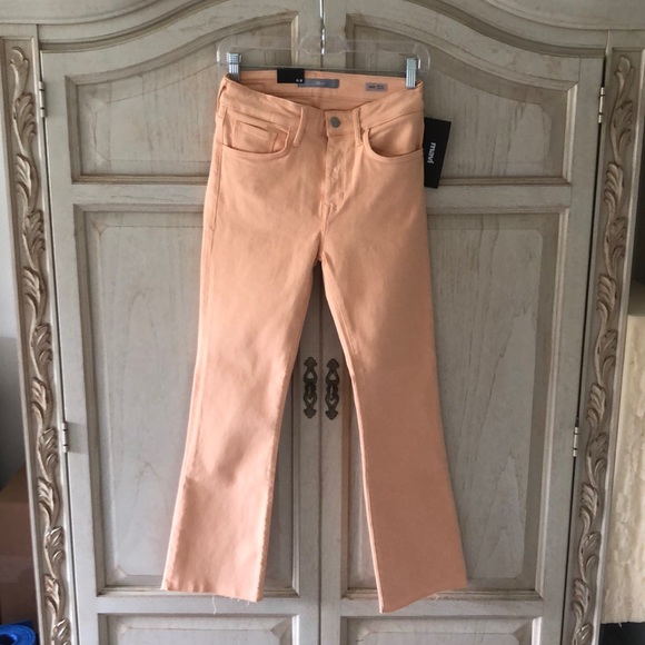 Mavi Anika Carmel Cream La Vintage High waisted crop flare jeans - Picture 10 of 16